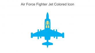 Air Force Fighter Jet Colored Icon In Powerpoint Pptx Png And Editable Eps Format