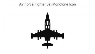 Air Force Fighter Jet Monotone Icon In Powerpoint Pptx Png And Editable Eps Format