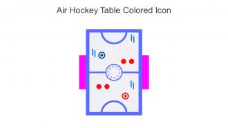 Air Hockey Table Colored Icon In Powerpoint Pptx Png And Editable Eps Format