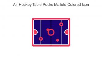 Air Hockey Table Pucks Mallets Colored Icon In Powerpoint Pptx Png And Editable Eps Format