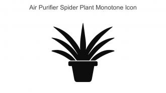 Air Purifier Spider Plant Monotone Icon In Powerpoint Pptx Png And Editable Eps Format