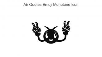 Air Quotes Emoji Monotone Icon In Powerpoint Pptx Png And Editable Eps Format