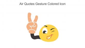 Air Quotes Gesture Colored Icon In Powerpoint Pptx Png And Editable Eps Format