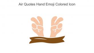 Air Quotes Hand Emoji Colored Icon In Powerpoint Pptx Png And Editable Eps Format