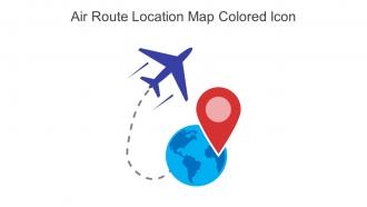Air Route Location Map Colored Icon In Powerpoint Pptx Png And Editable Eps Format