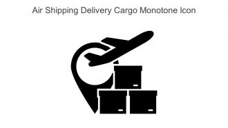 Air Shipping Delivery Cargo Monotone Icon In Powerpoint Pptx Png And Editable Eps Format