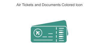 Air Tickets And Documents Colored Icon In Powerpoint Pptx Png And Editable Eps Format