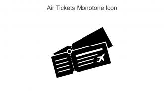 Air Tickets Monotone Icon In Powerpoint Pptx Png And Editable Eps Format