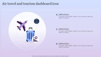 Air Travel And Tourism Dashboard Icon