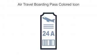 Air Travel Boarding Pass Colored Icon In Powerpoint Pptx Png And Editable Eps Format