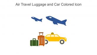 Air Travel Luggage And Car Colored Icon In Powerpoint Pptx Png And Editable Eps Format