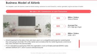 Airbnb investor funding elevator business model of airbnb ppt layouts slide download