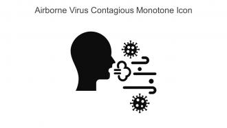 Airborne Virus Contagious Monotone Icon In Powerpoint Pptx Png And Editable Eps Format