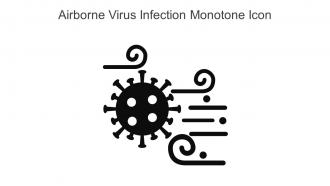 Airborne Virus Infection Monotone Icon In Powerpoint Pptx Png And Editable Eps Format
