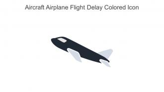 Aircraft Airplane Flight Delay Colored Icon In Powerpoint Pptx Png And Editable Eps Format
