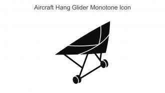 Aircraft Hang Glider Monotone Icon In Powerpoint Pptx Png And Editable Eps Format