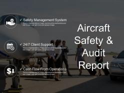 Aircraft safety and audit report powerpoint layout