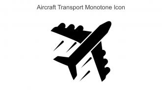 Aircraft Transport Monotone Icon In Powerpoint Pptx Png And Editable Eps Format