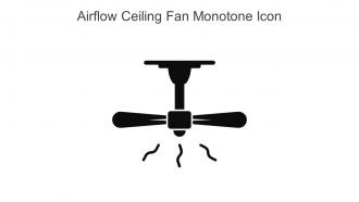 Airflow Ceiling Fan Monotone Icon In Powerpoint Pptx Png And Editable Eps Format