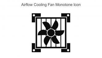 Airflow Cooling Fan Monotone Icon In Powerpoint Pptx Png And Editable Eps Format