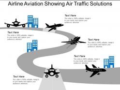 Airline aviation showing air traffic solutions