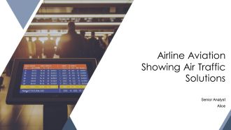 Airline Aviation Showing Air Traffic Solutions PPT Designs AT