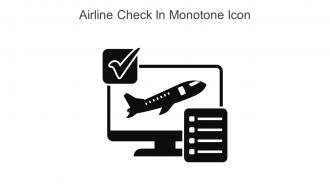 Airline Check In Monotone Icon In Powerpoint Pptx Png And Editable Eps Format