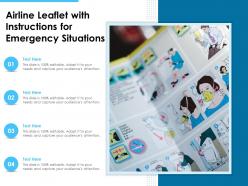 Airline Leaflet With Instructions For Emergency Situations