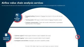 Airline Value Chain Analysis Services