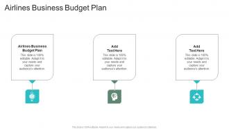 Airlines Business Budget Plan In Powerpoint And Google Slides Cpb