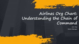 Airlines Org Chart Understanding The Chain Of Command PPT Sample AT