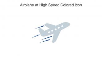 Airplane At High Speed Colored Icon In Powerpoint Pptx Png And Editable Eps Format