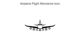 Airplane Flight Monotone Icon In Powerpoint Pptx Png And Editable Eps Format