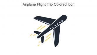 Airplane Flight Trip Colored Icon In Powerpoint Pptx Png And Editable Eps Format