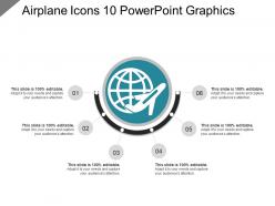 Airplane icons 10 powerpoint graphics