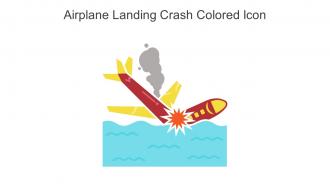 Airplane Landing Crash Colored Icon In Powerpoint Pptx Png And Editable Eps Format