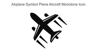 Airplane Symbol Plane Aircraft Monotone Icon In Powerpoint Pptx Png And Editable Eps Format
