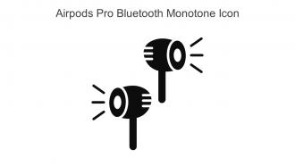 Airpods Pro Bluetooth Monotone Icon In Powerpoint Pptx Png And Editable Eps Format