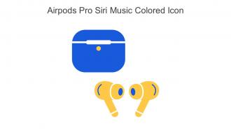 Airpods Pro Siri Music Colored Icon In Powerpoint Pptx Png And Editable Eps Format