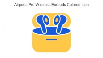 Airpods Pro Wireless Earbuds Colored Icon In Powerpoint Pptx Png And Editable Eps Format