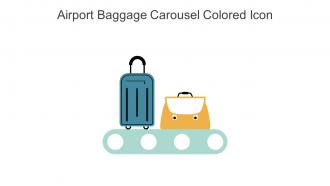 Airport Baggage Carousel Colored Icon In Powerpoint Pptx Png And Editable Eps Format