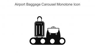 Airport Baggage Carousel Monotone Icon In Powerpoint Pptx Png And Editable Eps Format