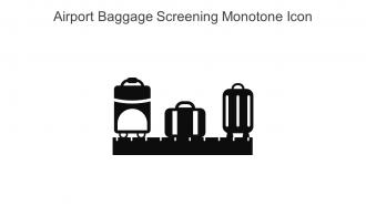 Airport Baggage Screening Monotone Icon In Powerpoint Pptx Png And Editable Eps Format