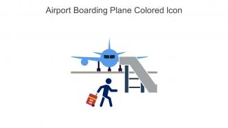 Airport Boarding Plane Colored Icon In Powerpoint Pptx Png And Editable Eps Format