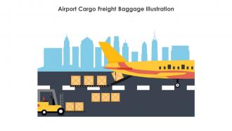 Airport Cargo Freight Baggage Illustration