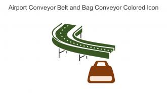 Airport Conveyor Belt And Bag Conveyor Colored Icon In Powerpoint Pptx Png And Editable Eps Format