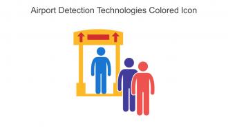 Airport Detection Technologies Colored Icon In Powerpoint Pptx Png And Editable Eps Format
