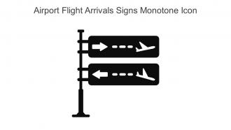 Airport Flight Arrivals Signs Monotone Icon In Powerpoint Pptx Png And Editable Eps Format