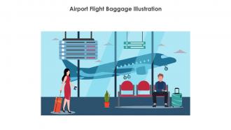 Airport Flight Baggage Illustration