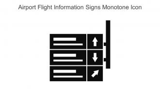 Airport Flight Information Signs Monotone Icon In Powerpoint Pptx Png And Editable Eps Format